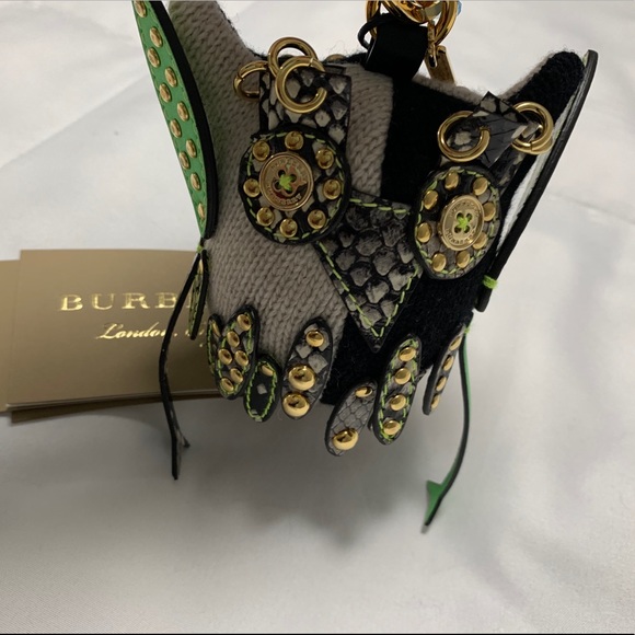 BurberryMavis Owl Studded Key Charm - Picture 4 of 5